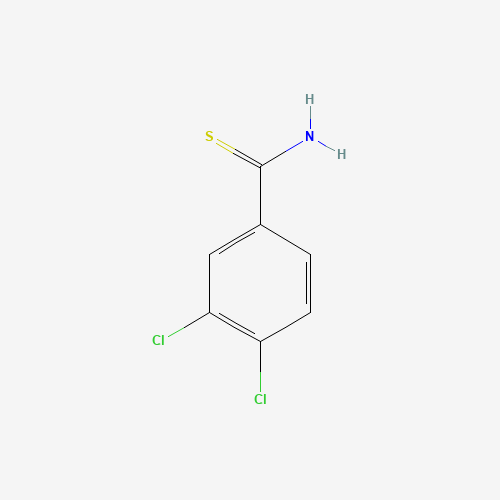 Szkielet 2D 3,4-Dichloro-Thiobenzamide, CAS 22179-73-3, wzór C7H5Cl2NS