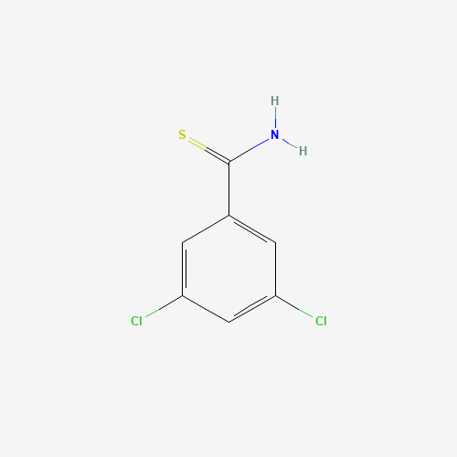 Szkielet 2D 3,5-Dichloro-Thiobenzamide, CAS 22179-74-4, wzór C7H5Cl2NS
