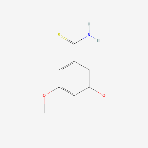 Szkielet 2D 3,5-Dimethoxy-Thiobenzamide, CAS 114980-23-3, wzór C9H11NO2S