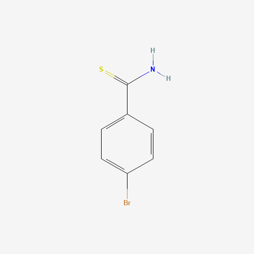 Szkielet 2D 4-Bromo-Thiobenzamide, CAS 26197-93-3, wzór C7H6BrNS