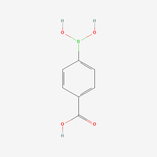 Szkielet 2D 4-Carboxyphenylboronic acid, CAS 14047-29-1, wzór C7H7BO4