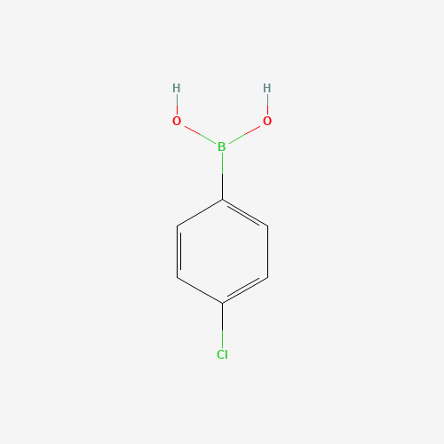 Szkielet 2D 4-Chlorophenylboronic acid, CAS 1679-18-1, wzór C6H6BClO2