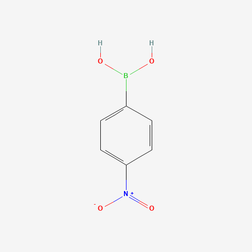 Szkielet 2D 4-Nitrophenylboronic acid, CAS 24067-17-2, wzór C6H6BNO4