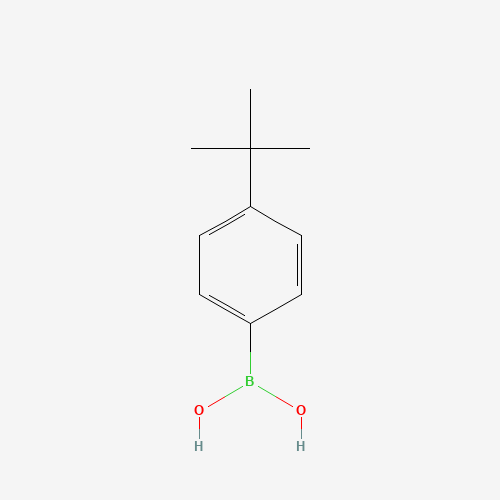 Szkielet 2D 4-tert-Butylphenylboronic acid, CAS 123324-71-0, wzór C10H15BO2