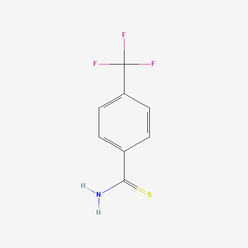 Szkielet 2D 4-(Trifluoromethyl)thiobenzamide, CAS 72505-21-6, wzór C8H6F3NS
