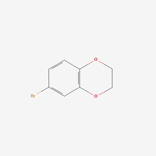 Szkielet 2D 6-Bromo-1,4-Benzodioxane, CAS 52287-51-1, wzór C8H7BrO2