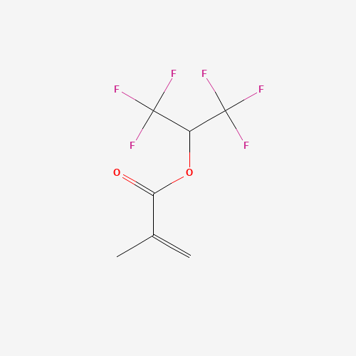 Szkielet 2D 1,1,1,3,3,3-Hexafluoroisopropyl Methacrylate, CAS 3063-94-3, wzór C7H6F6O2