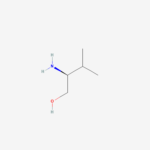 Szkielet 2D (S)-(+)-2-Amino-3-methyl-1-butanol, CAS 2026-48-4, wzór C5H13NO