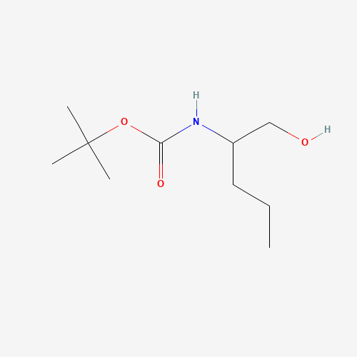 Szkielet 2D N-Boc-D/l-Norvalinol, CAS 179684-02-7, wzór C10H21NO3