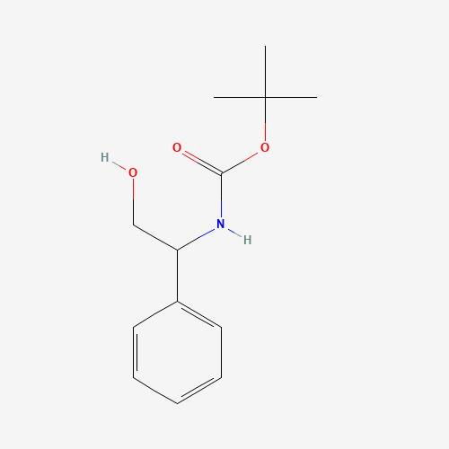 Szkielet 2D N-Boc-D/l-Phenylglycinol, CAS 67341-01-9, wzór C13H19NO3