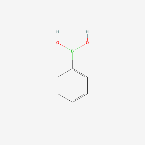 Szkielet 2D Phenylboronic acid, CAS 98-80-6, wzór C6H7BO2
